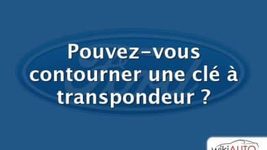 Pouvez-vous contourner une clé à transpondeur ?